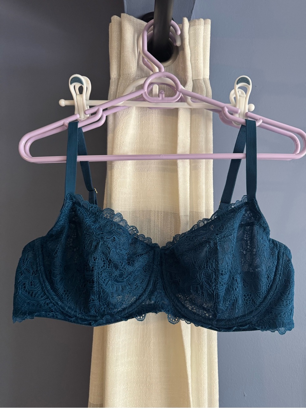 SOMA Lace Underwire Bra in Teal - Women's Intimates